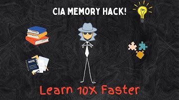 How to Remember Anything Like a CIA Agent   Learn 10X Faster