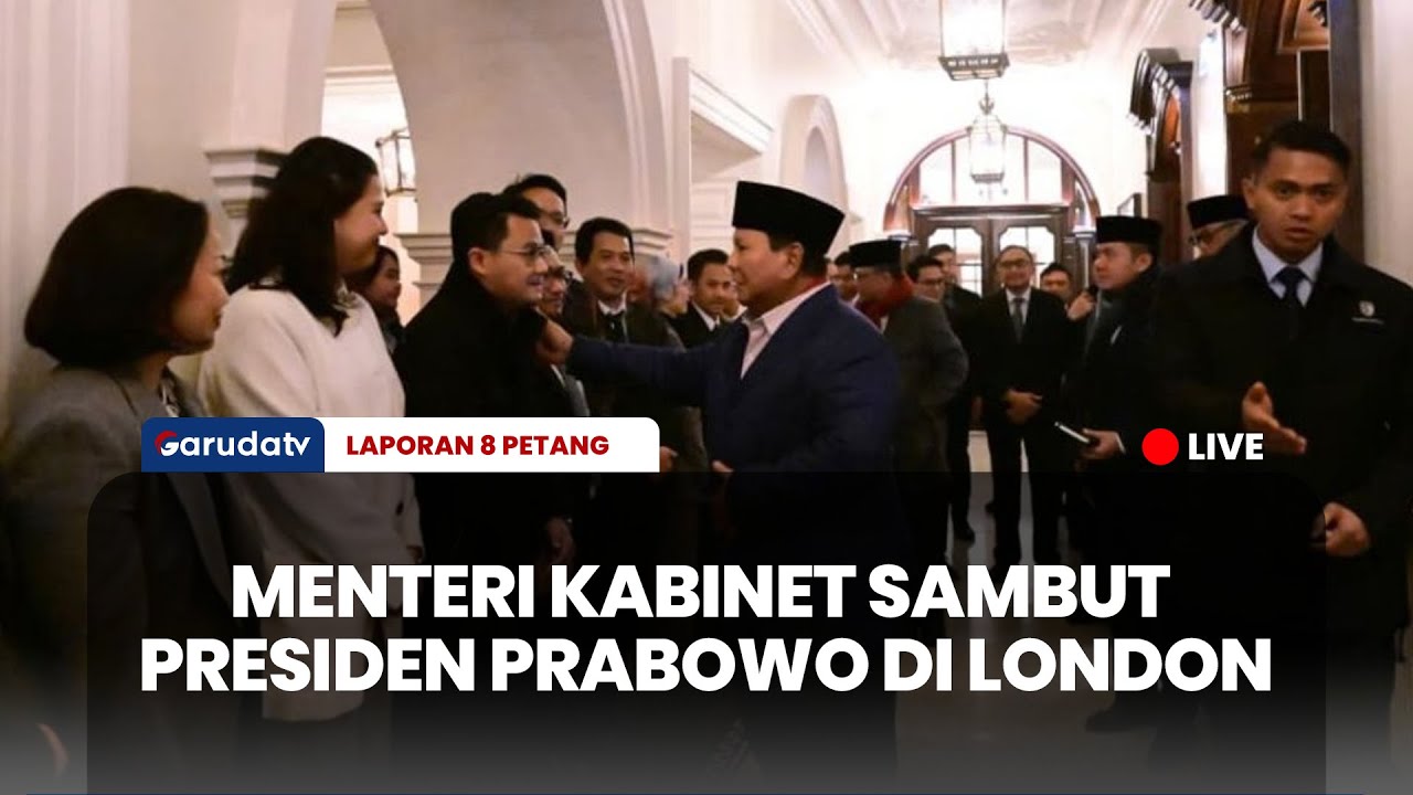 Presiden Prabowo Tiba di London! Disambut Hangat Jajaran Menteri Kabinet Merah Putih