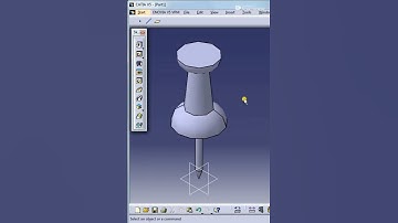 CatiaV5 || Pin Design in Catia explained in Hindi || Anand Asawa #Shorts