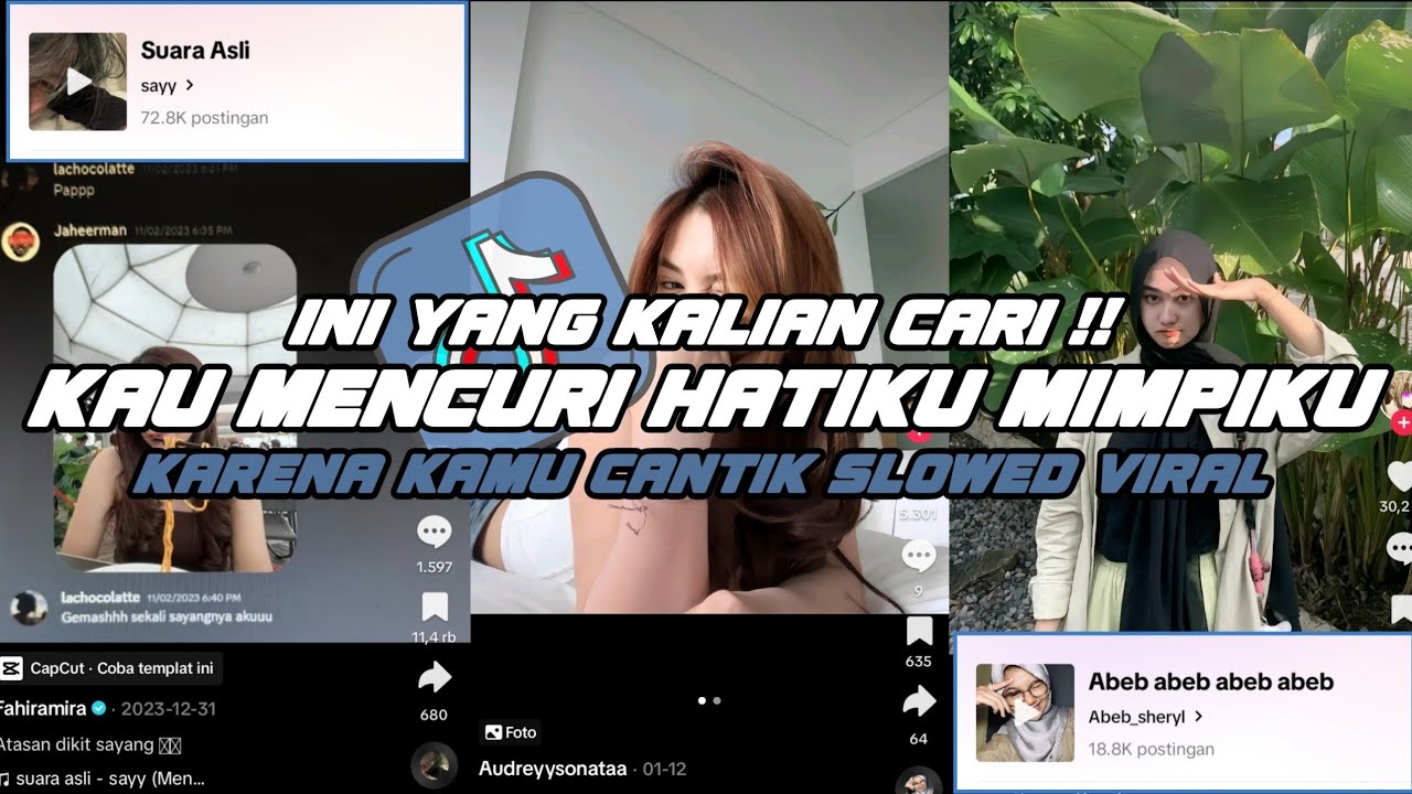 DJ KAU MENCURI HATIKU MIMPIKU SEMUA RINDUKU || DJ KARENA KAMU CANTIK