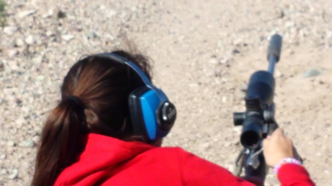Kaela shooting the 280 Ackley 940 yards YouTube