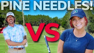 Hailey Ostrom Challenged Me to A Match at MAJOR Championship Course!!