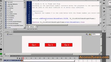 Creating Navigation  in Adobe Flash - The Basics