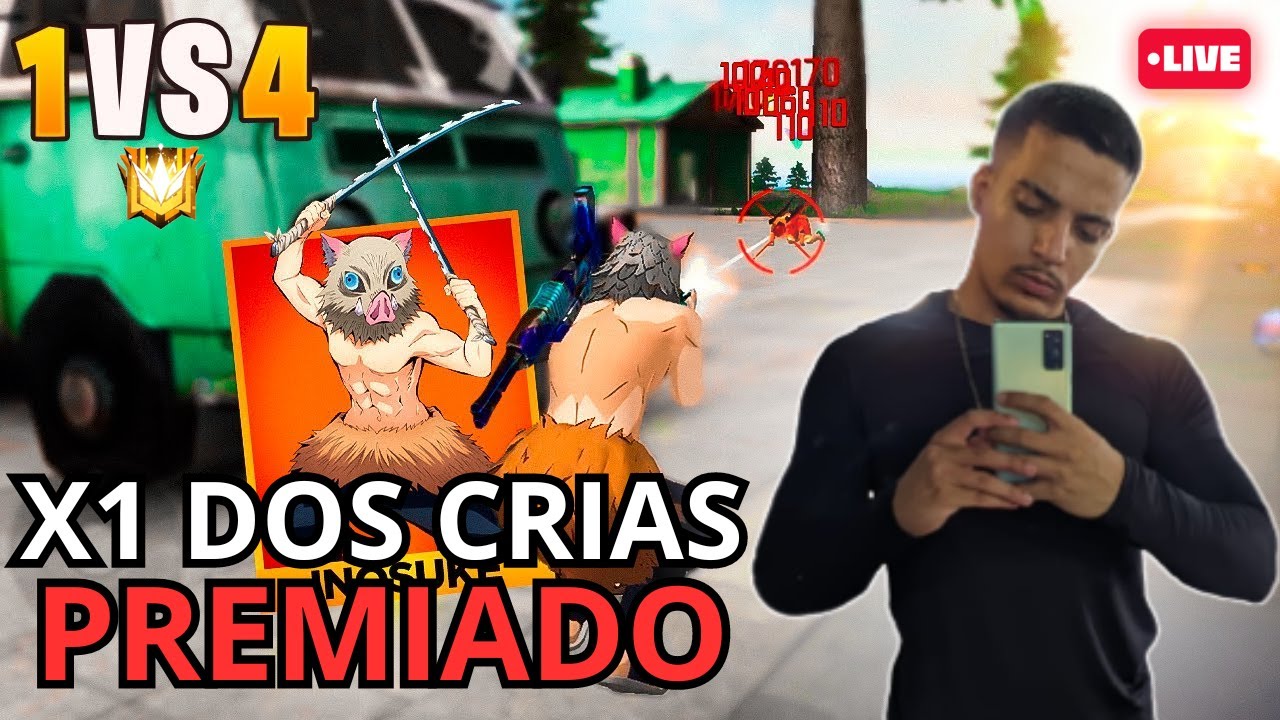 FREE FIRE 🎮 - AO VIVO 🔴 X1 DOS CRIAS COM INSCRITOS 🔥 LIVE ON