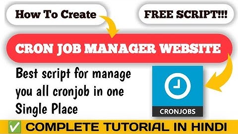 Create Your Own CronJobs Management Website | Free Script | Full Tutorial | Cronjob site |Tech Talks