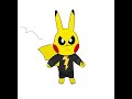 Pikachu as Black Adam