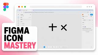 How to Design Common UI Icons in Figma (X, Heart, Gear, Chat, Cart, Eye)