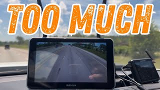 SOMETHING HAD TO GO ON THE DASH OF OUR TOW VEHICLE