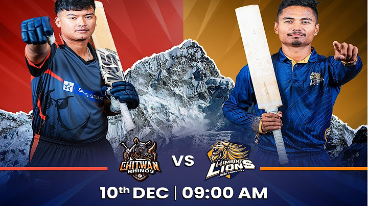 LUMBINI LIONS VS CHITWAN RHINOS || Siddhartha Bank Nepal Premier League
