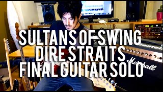 Sultans Of Swing Dire Straits How to play Second Guitar Solo | Final Solo Joe Santelli (full speed)