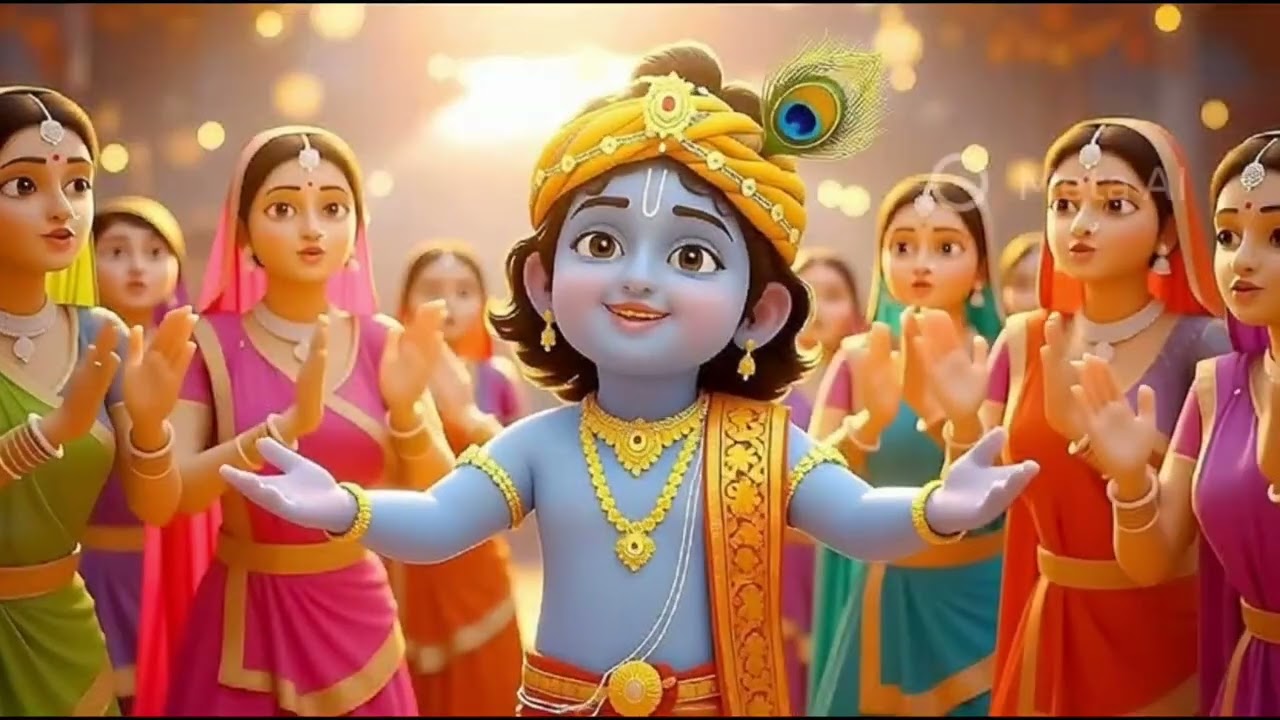 Sri krishna gobind#nurseryrhyme #krishna#radhakrishna#devotional#ai#bhajan#bhakti#trending#kids#baby