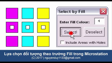[Microstation] Lựa chọn đối tượng theo trường Fill