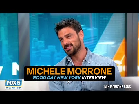 Michele Morrone talks "Another Simple Favor" on Good Day New York! 💙 #michelemorrone #actor