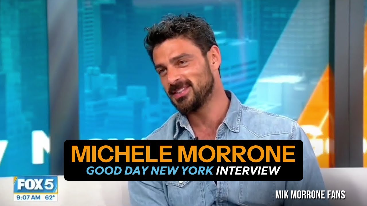 Michele Morrone talks "Another Simple Favor" on Good Day New York! 💙 