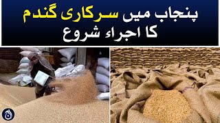 Punjab government has started releasing wheat across the province - Aaj News