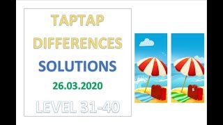 TapTap Differences Answers Level 31-40 Solutions