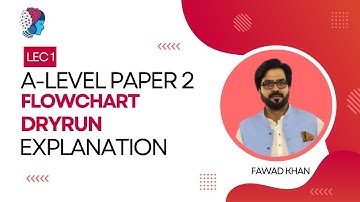 A-Level CS Paper 2: Lecture 2 - Flowchart Dry Run Tutorial | A-level | paper 2