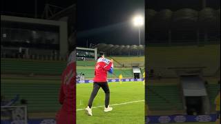 ⚽️Первый удар по мячу в сегодняшнем матче нанесла учительница физкультуры махачкалинской гимназии 💙