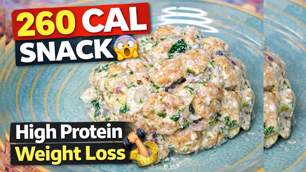 Easy Evening Snack Recipe for Weight Loss | Creamy Coriander Soya Recipe 