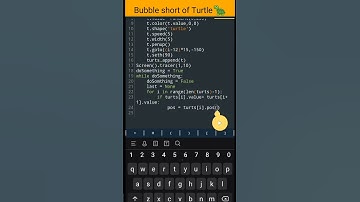 Bubble short using python turtle || python coding status 😍😜 #shorts   #programming  #turtle  #python