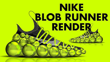 Nike Blob Runner concept Time lapse | Photoshop