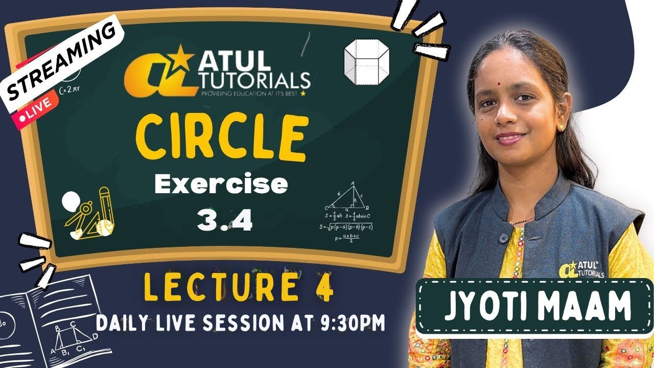 Circle | Exercise 3.3 | Lecture 4 | Jyoti Maam | Atul Tutorials - YouTube