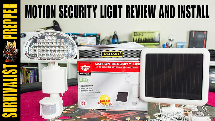 Defiant Solar Motion Detection Security Light Review and Install