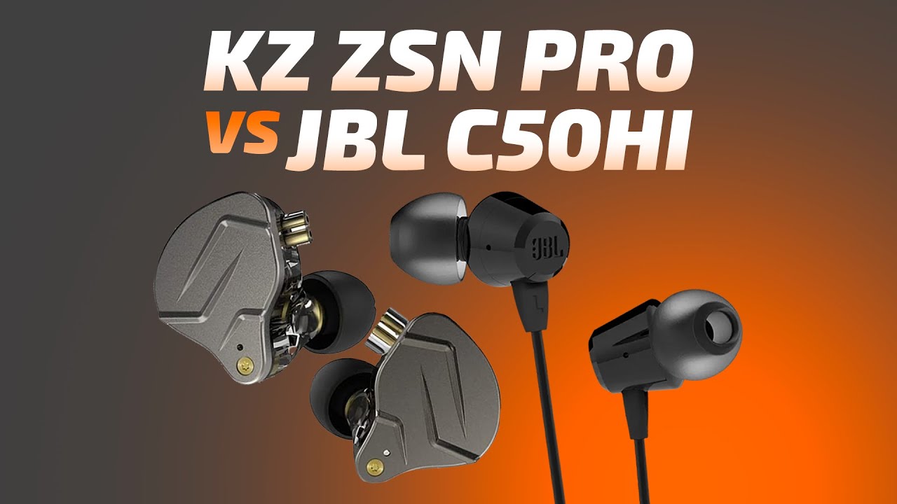 JBL C50HI vs KZ ZSN Pro os dois por 60 reais! YouTube
