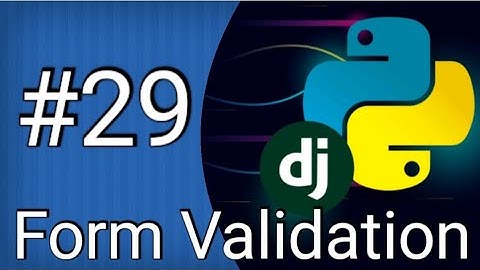 Form Validation #29 | E-commerce Website | Python Django Tutorial In Hindi