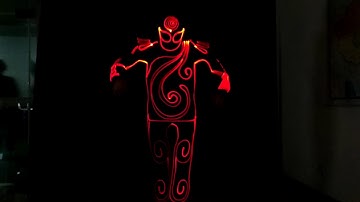 TC 0177 2.4G Wireless DMX512 programmable Team tron dance Suits