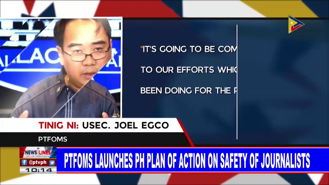 PTFOMS launches PH plan of action on safety of journalists