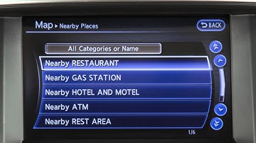 2016 Infiniti QX50 -  Map Button (if so equipped)