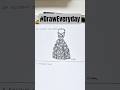 Day 229| AN ELEGANT BALL GOWN | Draw everyday Draw every way | Party Outfit design | Paper & markers