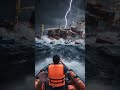 Terrifying Cargo Ship Sinking in Violent Storm Caught on Camera 🌩️🚢