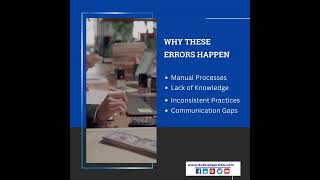 Common #bookkeeping  errors (#Causes and #Solutions)