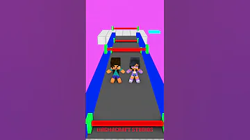 APHMAU AND NOOB ARE PLAYING AN OBBY GAME CAN THEY WIN OR WILL THEY FALL Minecraft Animation 