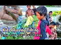 Kids enjoying fishing they are poor but happy simfood vlogs