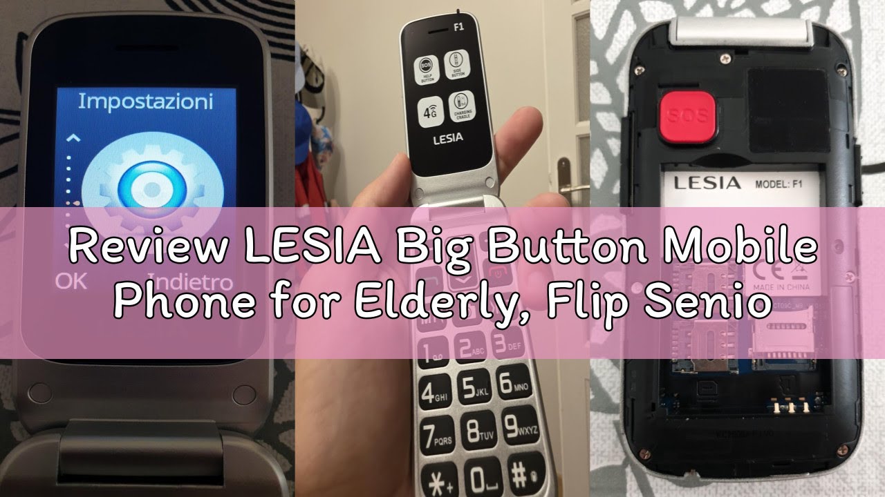Review LESIA Big Button Mobile Phone for Elderly, Flip Senior Cell Phone with Large Buttons, Basic S