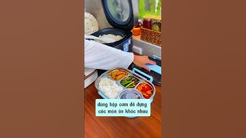 Hộp cơm giữ nhiệt inox 3 ngăn, 4 gọn nhẹ tiện lợi.