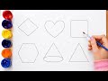 Shapes Learning for Kids 🔺🟦❤️ | Fun Drawing & Coloring Shapes for Toddlers and Preschoolers
