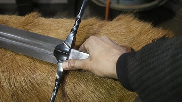 Forging the classic Witcher 3 sword, part 3, forging the guard