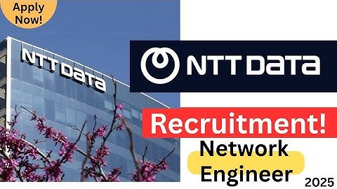 NTT Data Hiring! | Network Engineer | 2024 & 2025 Batch | Apply ASAP!