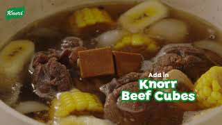 Meaty-sarap Beef Nilaga? Dagdagan lang ng Knorr Beef Cubes! 🟨