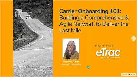Carrier Onboarding 101  Building a Comprehensive a...