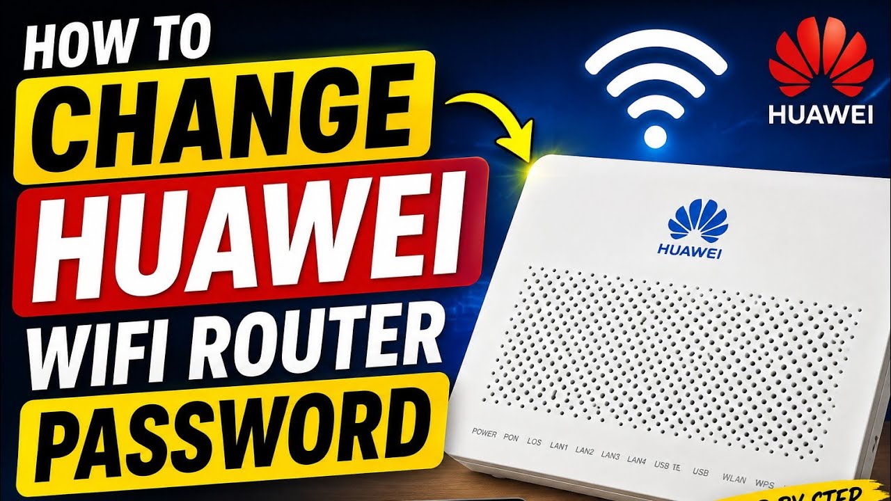 How to Change Huawei WiFi Router Password - YouTube