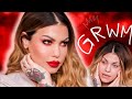 🔥Valentines Day Makeup LOOK 🔥 GRWM a weird movie and a good time with Bailey Sarian