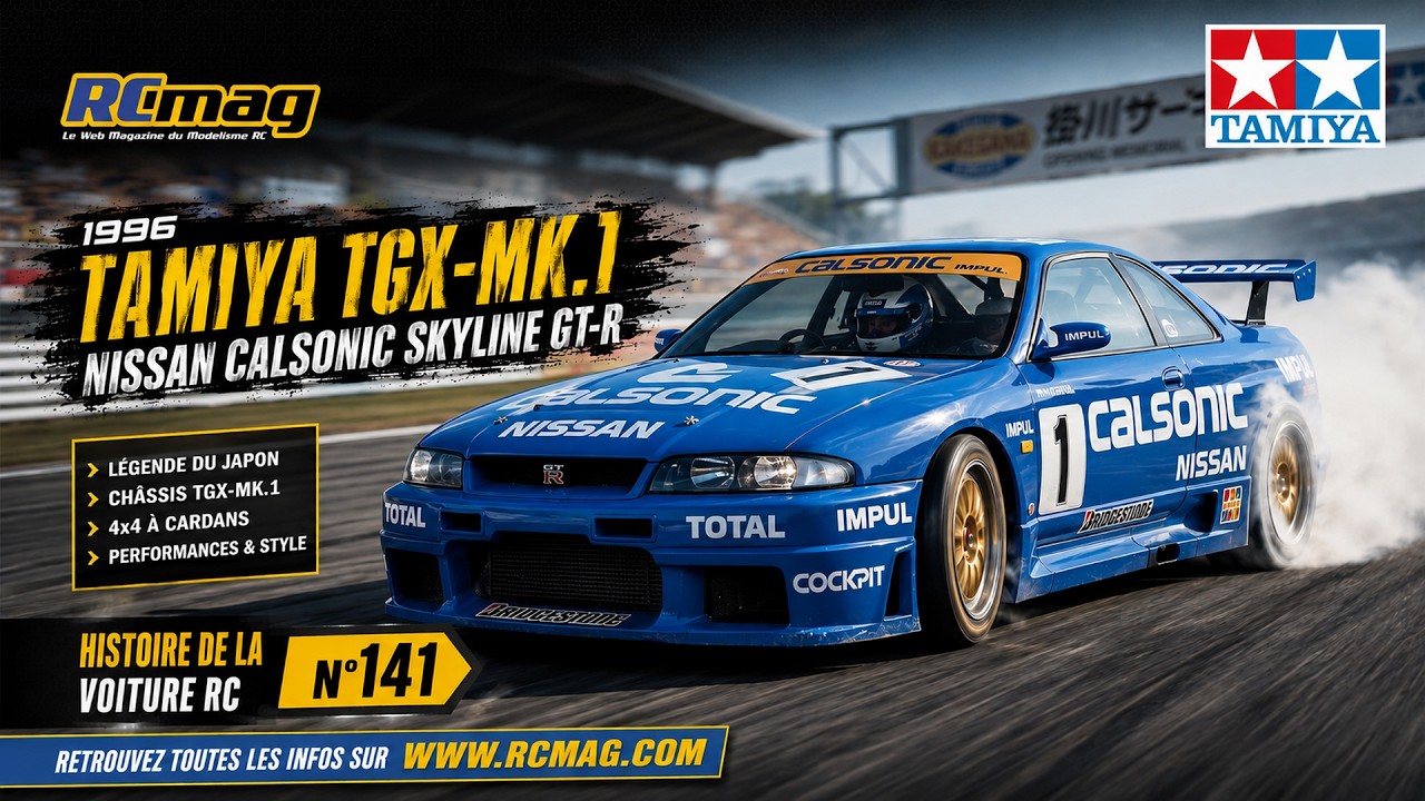 Tamiya 1/8 nitro TGX MK.1 Nissan Calsonic Skyline GT-R 1996