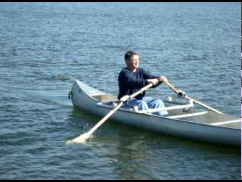 forward rowing rowritetm system for your canoe. row your