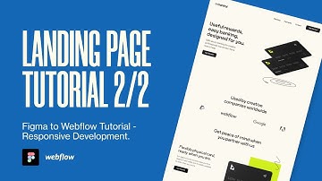 From Figma to Webflow: Full Landing Page Build (2/2) Responsive Design