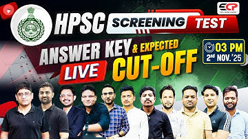 HPSC 2025 Screening Test  Answer Key & Expected Cut-Off | LIVE 3pm 2nd Nov. 25